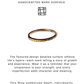 Gold Vermeil Textured Stack Band 925 Sterling Silver Ring