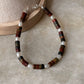 925 Sterling Silver Red Agate Flat Tube Crystal Fresh Water Pearls Bracelet