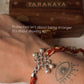 925 Sterling Silver Kolam Ghungroo Reusable as Pendant Handcrafted Rakhi