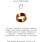 925 Sterling Silver Gold Vermeil Thick Band Plain Ring