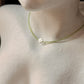 925 Sterling Silver Peridot 2mm Floral Charm Necklace