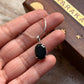 925 Sterling Silver Black Onyx Oval Faceted Vintage Style Filigree Work Pendant