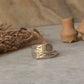 925 Sterling Silver Bohemian Hill Tribe Sun Engraved Handcrafted Adjustable Ring