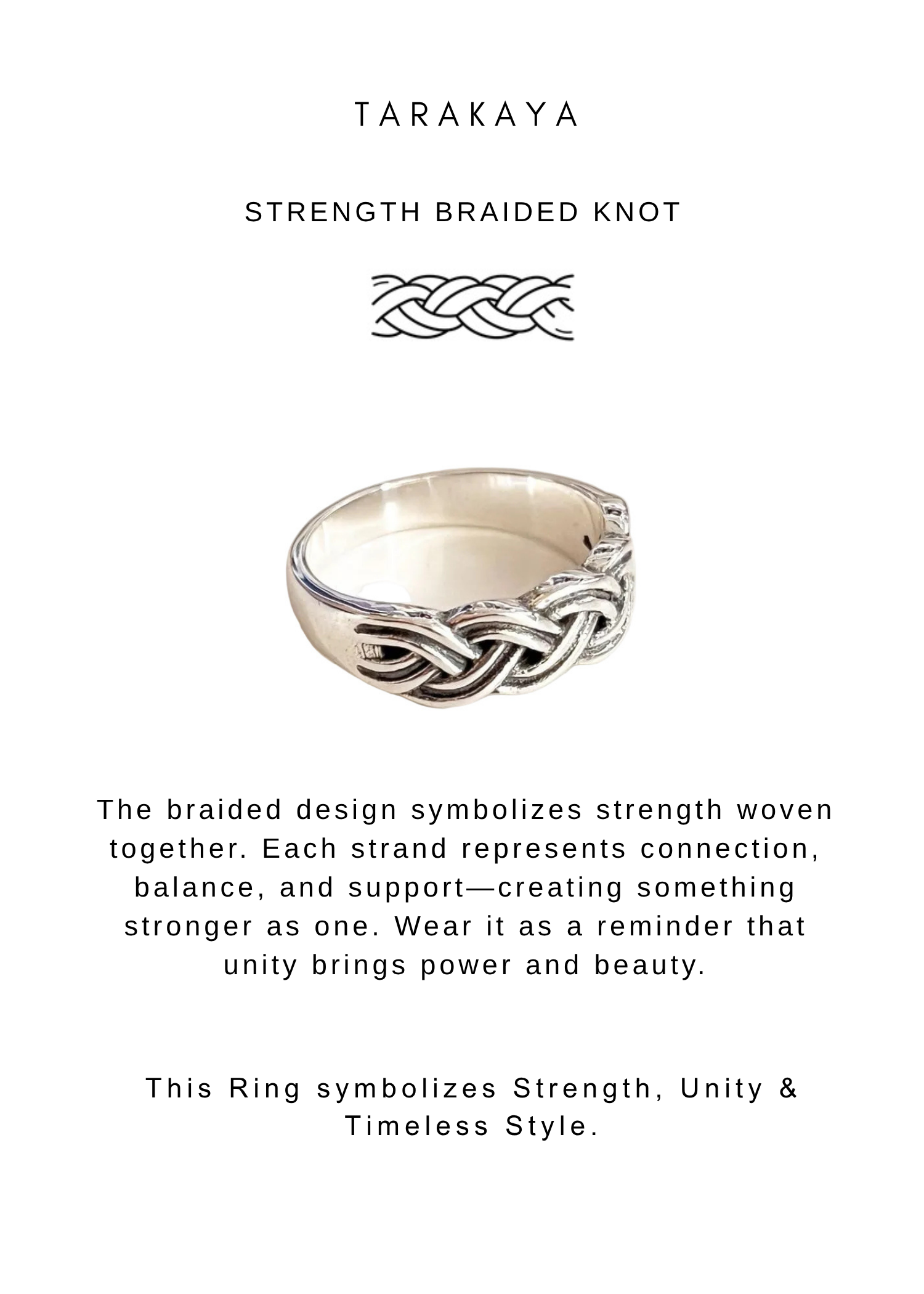 925 Sterling Silver Chunky Braided Ring