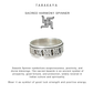 925 Sterling Silver Swastik Spinner Mens Ring