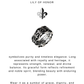 925 Sterling Silver Fleur De Lis Black Band Unisex Turkish Ring