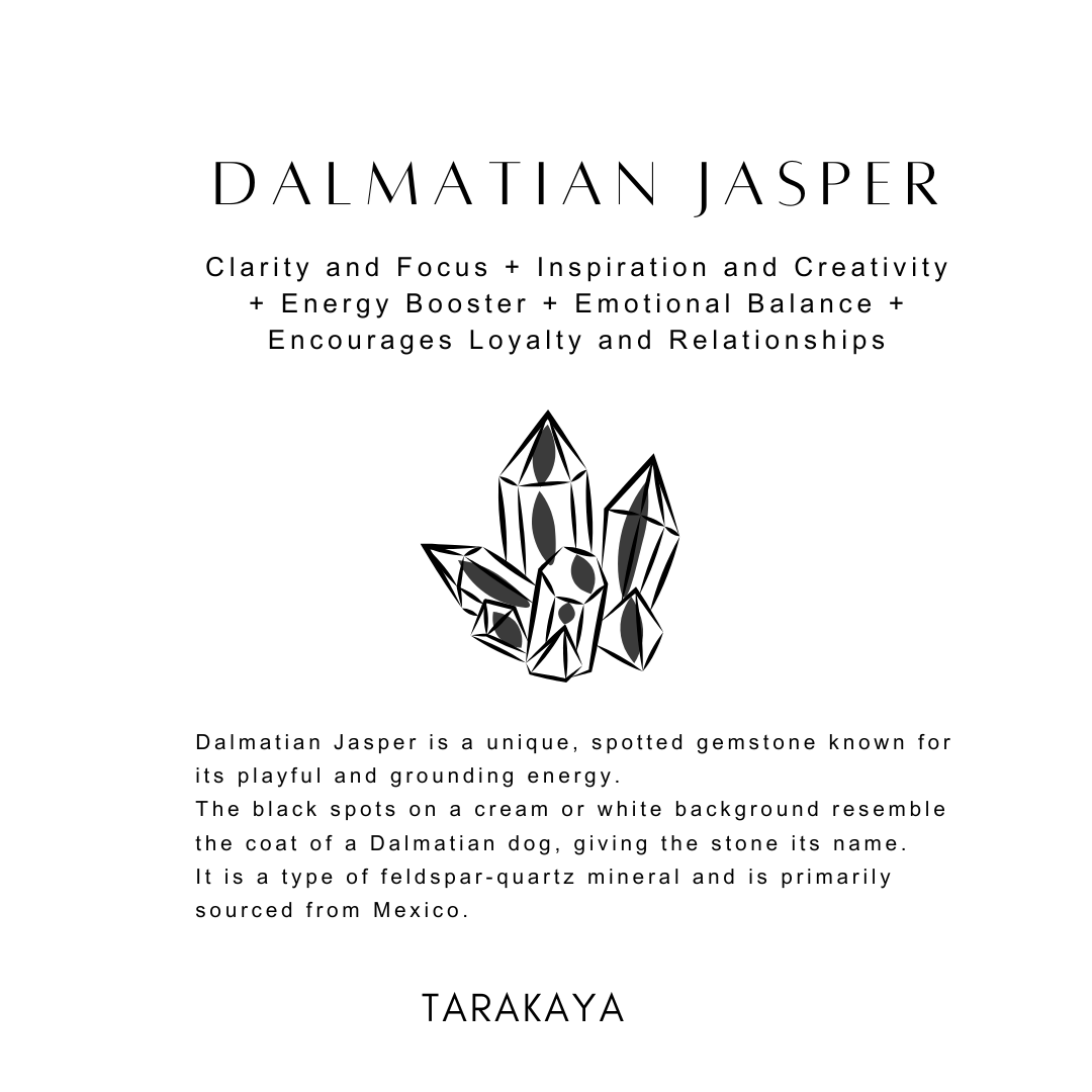 Healing Dalmatian Jasper Bracelet for Emotional Balance