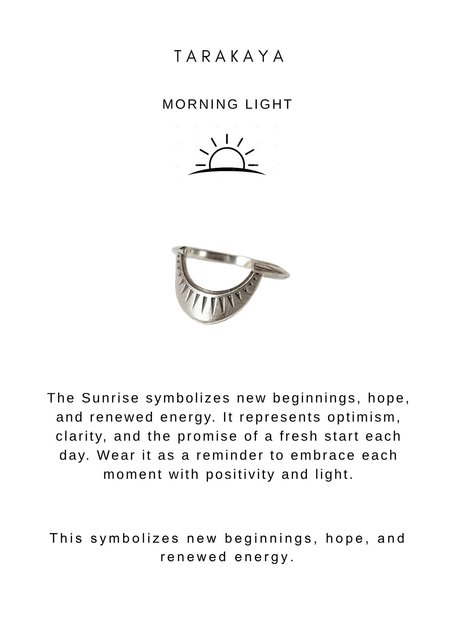 925 Sterling Silver Hill Tribe Sunrays Stack Ring