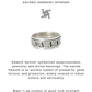 925 Sterling Silver Swastik Spinner Mens Ring