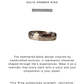 925 Sterling Silver Hammered Thick Unisex Band Ring