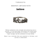 Believe Affirmation 925 Sterling Silver Ring