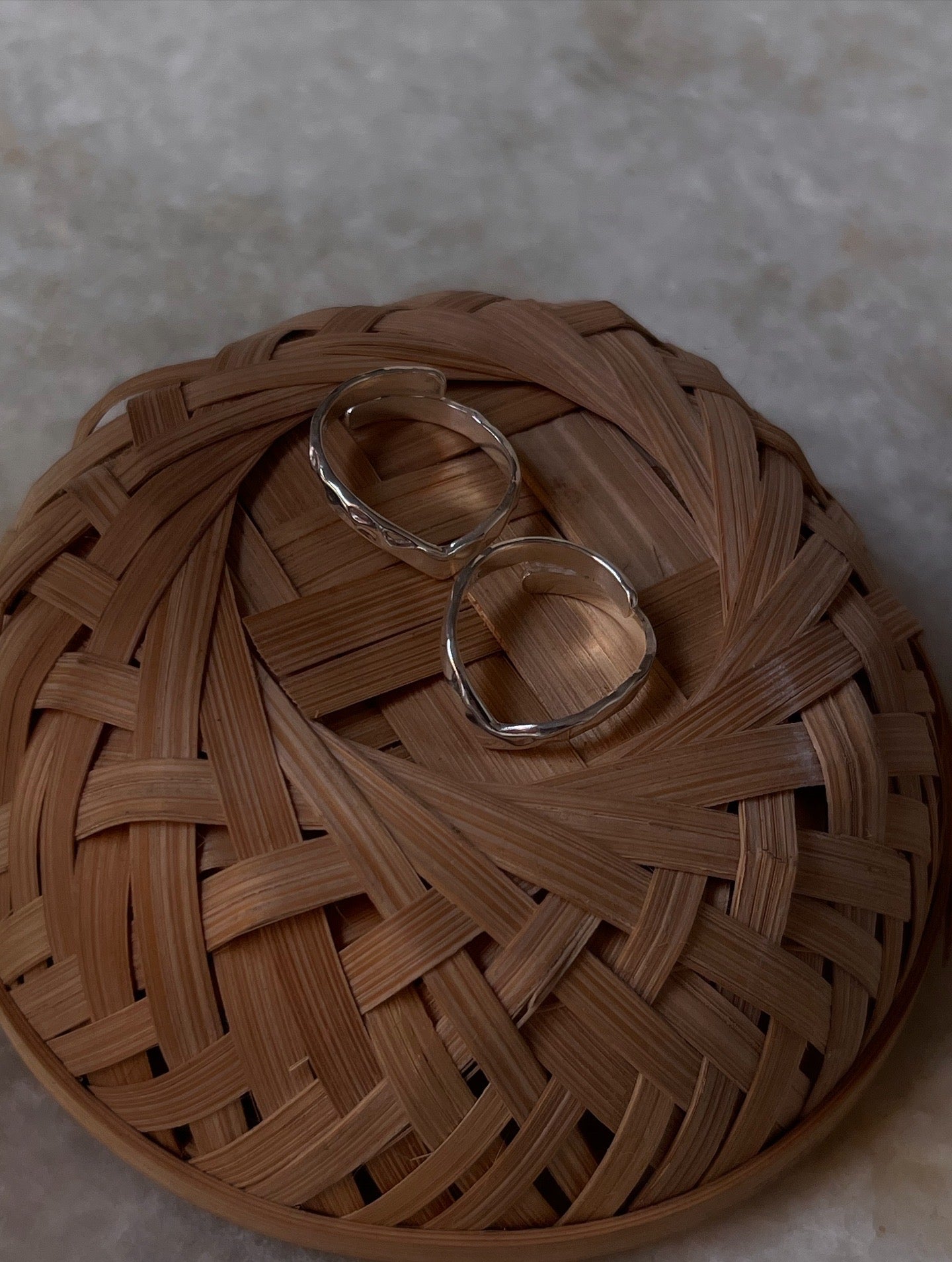 V Hammered Thumb Pure 925 Sterling Silver Big Toe Ring