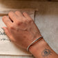 925 Sterling Silver Antique Hill Tribe Handcrafted Evil Eye  Adjustable Kada