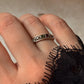 925 Sterling Silver Natural Multi Tourmaline Faceted Eternity Black Band Ring
