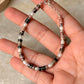 925 Sterling Silver Rhodonite Flat Tube Crystal Fresh Water Pearls Bracelet