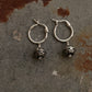925 Sterling Silver Rawa Silver Balls Hoops Mandali Earrings