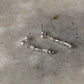 925 Sterling Silver Sun Engraved Molten Beads Studs