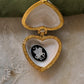925 Sterling Silver Black Onyx, Mother of Pearl Unicorn Carved Handcrafted Necklace