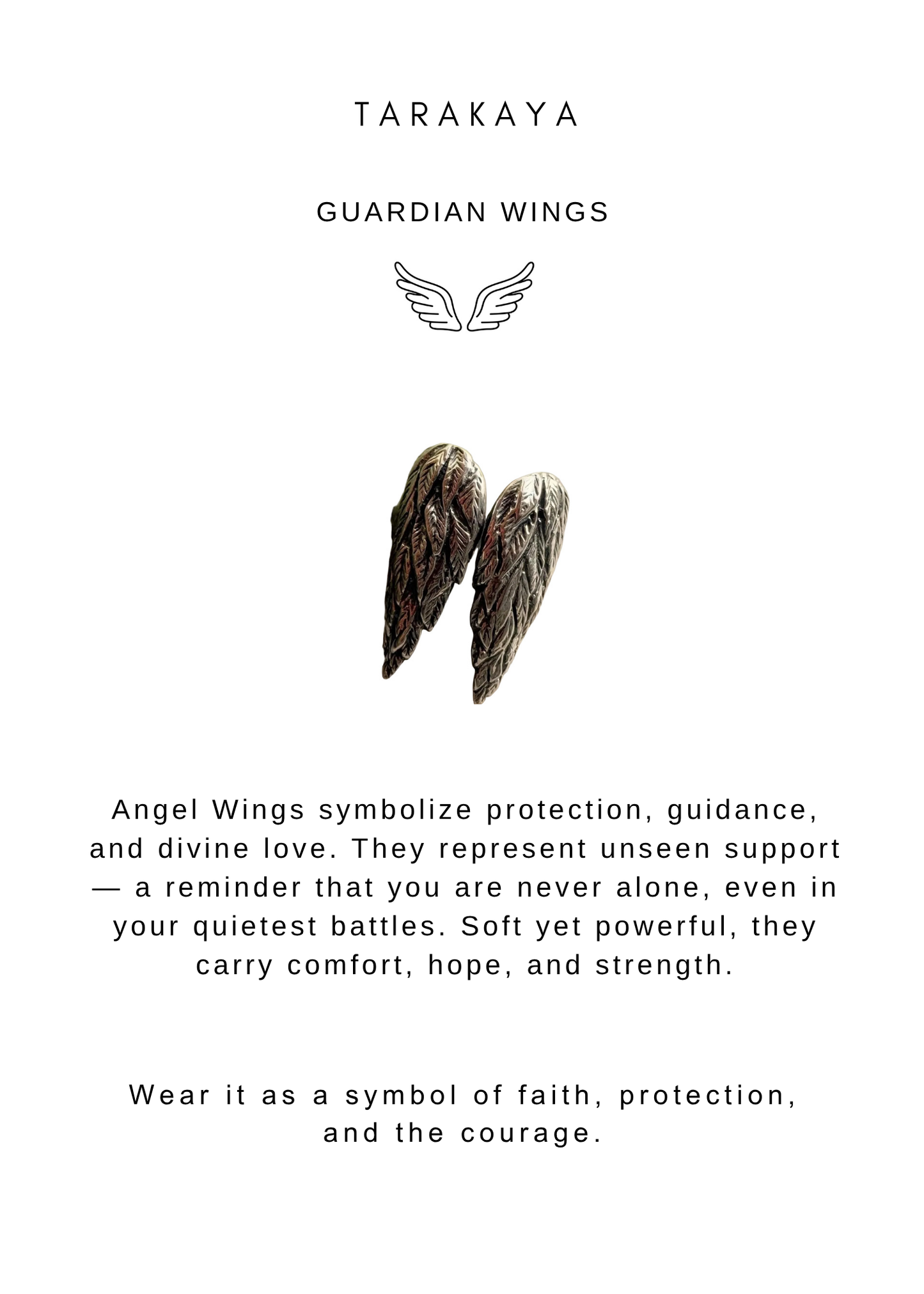 925 Sterling Silver Angel Wings Adjustable Ring