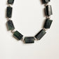 Serpentine & Silver Balls Chunky 925 Sterling Silver Bracelet