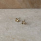 925 Sterling Silver Citrine Raw Uncut Prong Setting Studs Earrings