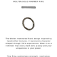 925 Sterling Silver Hammered Thin Molten Matte Finished Stack Ring