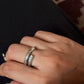 925 Sterling Silver Bohemian Hill Tribe Handcrafted Adjustable Ring