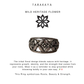 925 Sterling Silver Tribey Floral Boho Ring