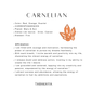 Carnelian crystal for healing