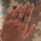925 Sterling Silver Vintage Motif Natural Ethiopian Opal Ring