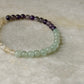 Natural Crystal Citrine, Green Aventurine & Amethyst 4mm Bracelet