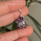 925 Sterling Silver Amethyst Star Wire Wrapped Handcrafted Pendant