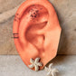 925 Sterling Silver Star Fish Statement Studs Earrings
