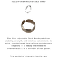 925 Sterling Silver Chunky Plain Adjustable Unisex Band Ring
