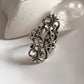 Charming Fleur De Lis silver ring with vintage detail