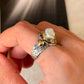 925 Sterling Silver Baroque Pearl Rustic Fusion Handcrafted Ring
