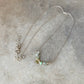 925 Sterling Silver Green Tourmaline Pear, Pearls, Turquoise & Clear Quartz Handcrafted Necklace