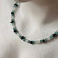 Black Tourmaline, Apatite & Moonstone 925 Sterling Silver Necklace