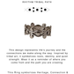 925 Sterling Silver Tribey Lines & Dot Boho Ring