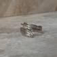 Feather Wrap Adjustable 925 Sterling Silver Ring