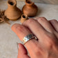 925 Sterling Silver Bohemian Hill Tribe Floral Engraved Spiral Adjustable Handcrafted Adjustable Ring