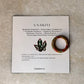 Natural Crystal Unakite Band Ring