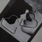 Heart Shaped Hoop Earrings in 925 Silver