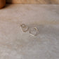 925 Sterling Silver Broken Heart Studs