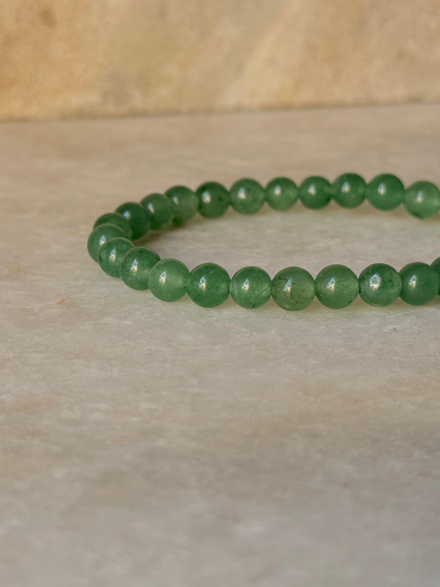 Green Aventurine Dark Natural Crystal 6mm Bracelet