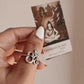 Sterling Silver Om Aum Moonstone Ring