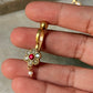 925 Sterling Silver Gold Plated Pink White Stone Kundan Polki & Fresh Water Pearls Charm Bugadi Ear Cuff