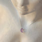 925 Sterling Silver Amethyst Moon Crescent Carved Handcrafted Necklace