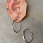925 Sterling Silver Chunky Italian U Statement Half Hoops