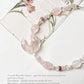 Moonlit Bloom ~Rose Quartz Crescent Moon, Clear Quartz & Pearl Crystal 925 Sterling Silver Bracelet